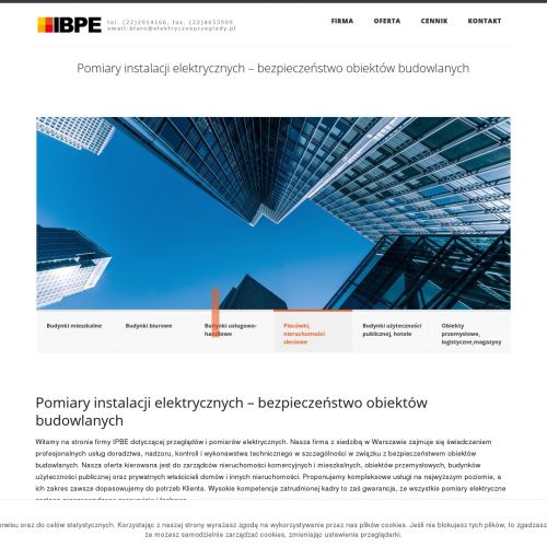 Warszawa - przeglądy elektryczne