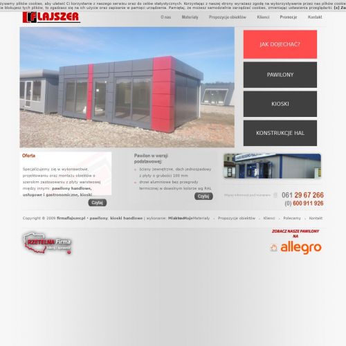 Pawilony handlowe z płyty obornickiej