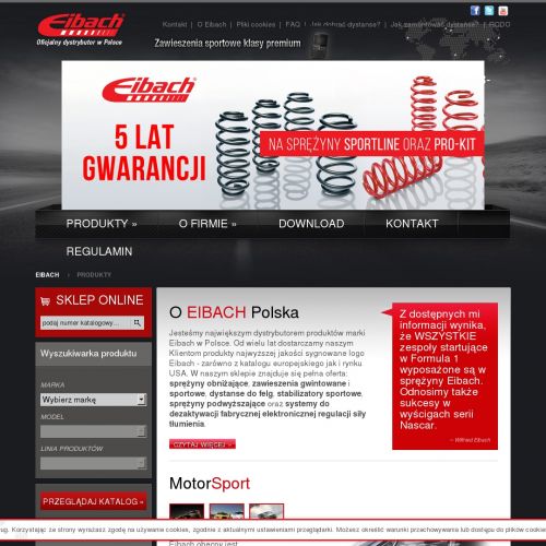 Stabilizatory sportowe eibach