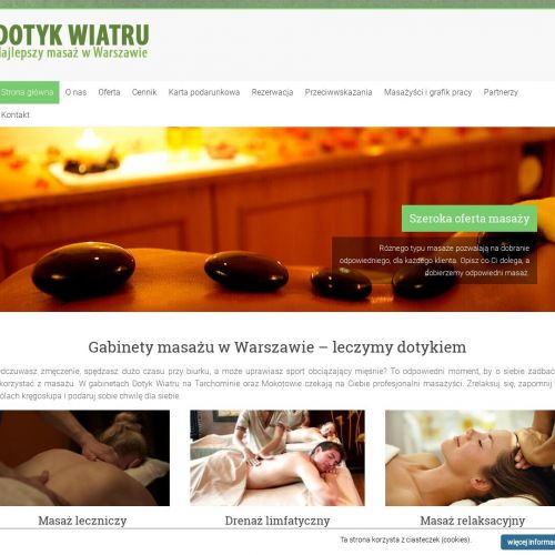 Gabinet masażu mokotów w Warszawie