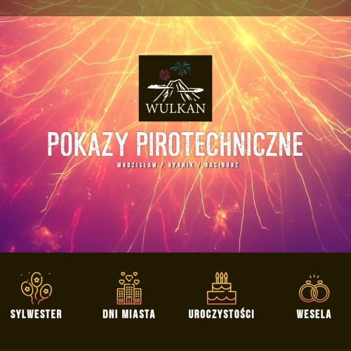 Wodzisław śląski - pokaz fajerwerków