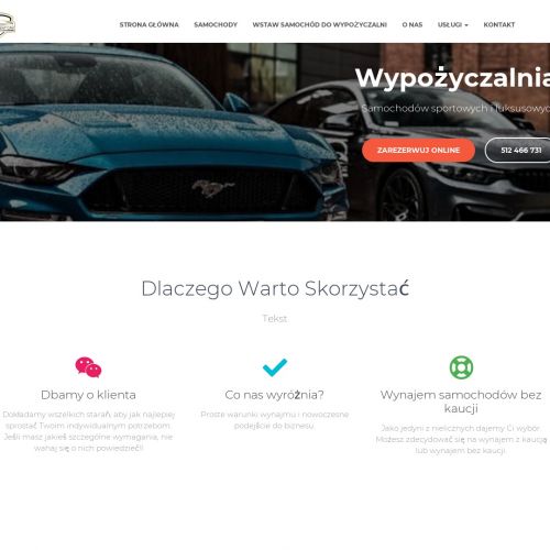 Warszawa - wypożyczalnia aut sportowych bez kaucji łódź