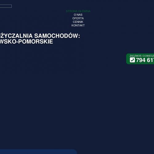 Bydgoszcz - wynajem samochodów toruń cennik