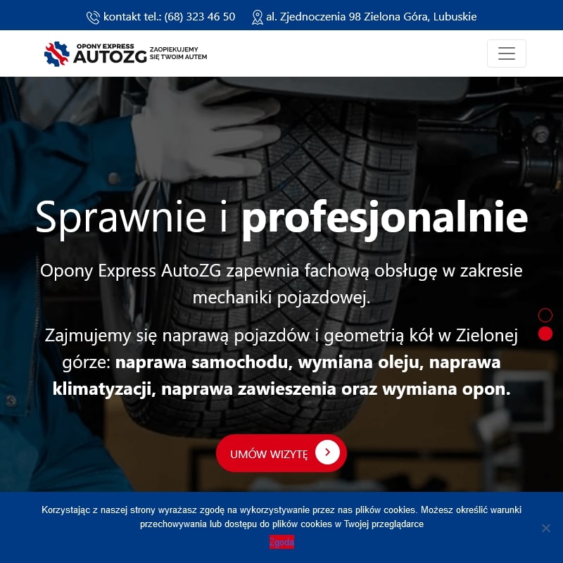 Zielona Góra - mobilny serwis opon ciężarowych