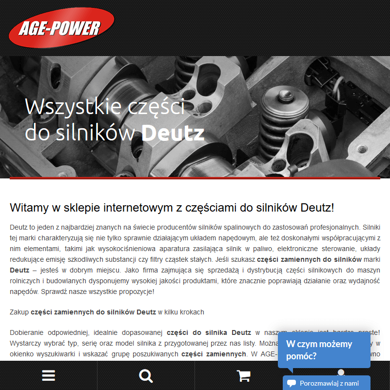 Warszawa - części do silnika deutz