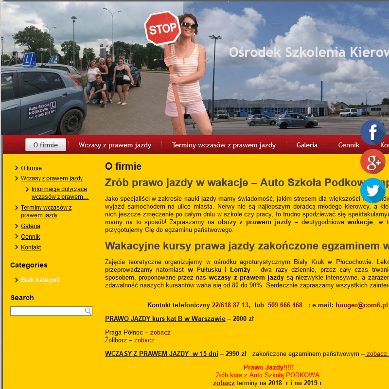 Łomża - wakacje z prawem jazdy