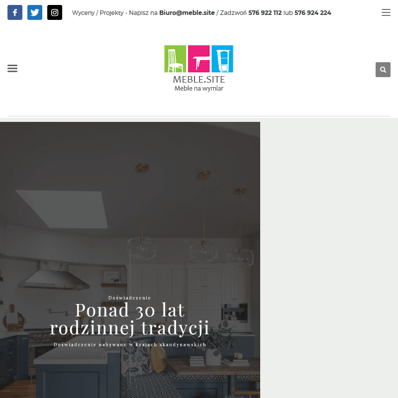 Projekty mebli do salonu - Kraków