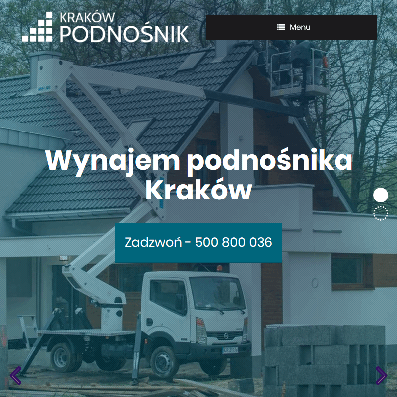 Usługi podnośnikiem koszowym - Kraków