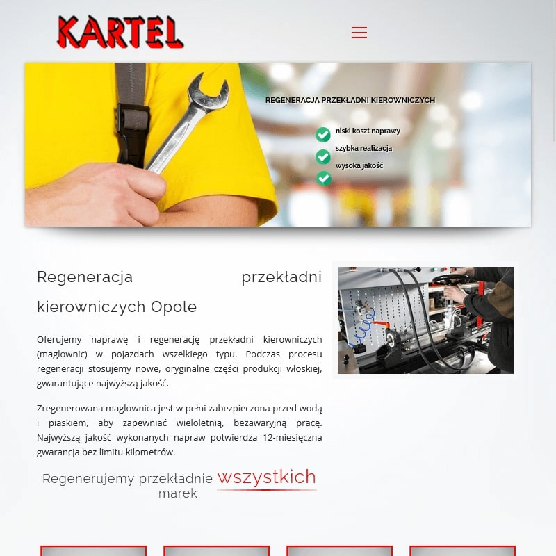 Opole - regeneracja przekładni kierowniczych opolskie